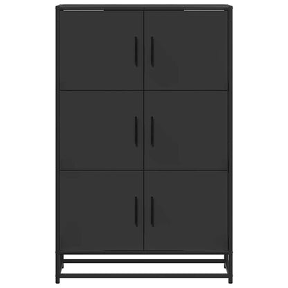 Highboard Black 68x35x106.5 cm Engineered Wood and Metal