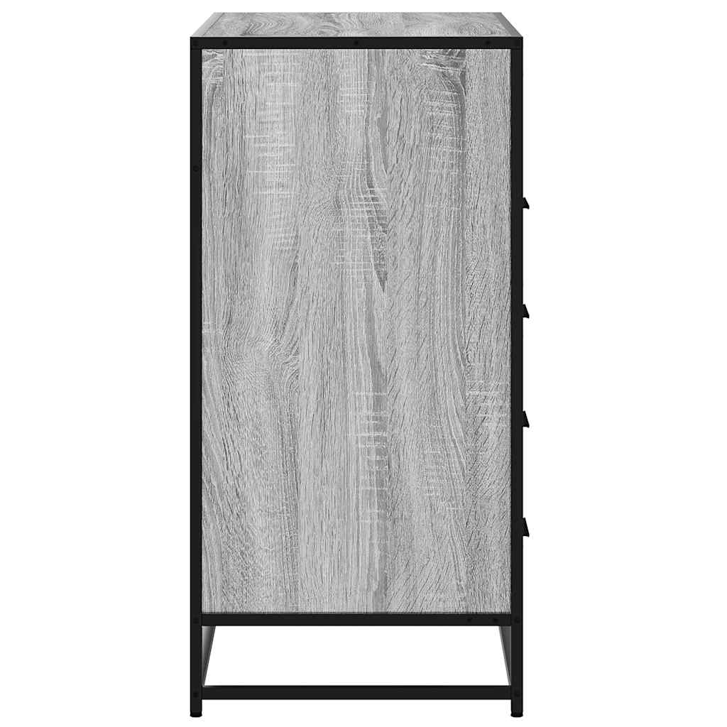 Drawer Cabinet Grey Sonoma 70x41x83.5 cm Engineered Wood