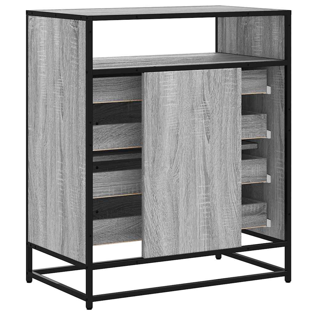 Drawer Cabinet Grey Sonoma 70x41x83.5 cm Engineered Wood