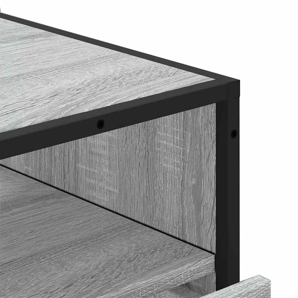 Drawer Cabinet Grey Sonoma 70x41x83.5 cm Engineered Wood