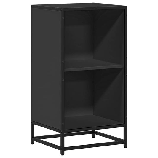 Book Cabinet Black 40x35x76 cm Engineered Wood