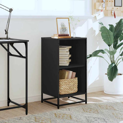 Book Cabinet Black 40x35x76 cm Engineered Wood