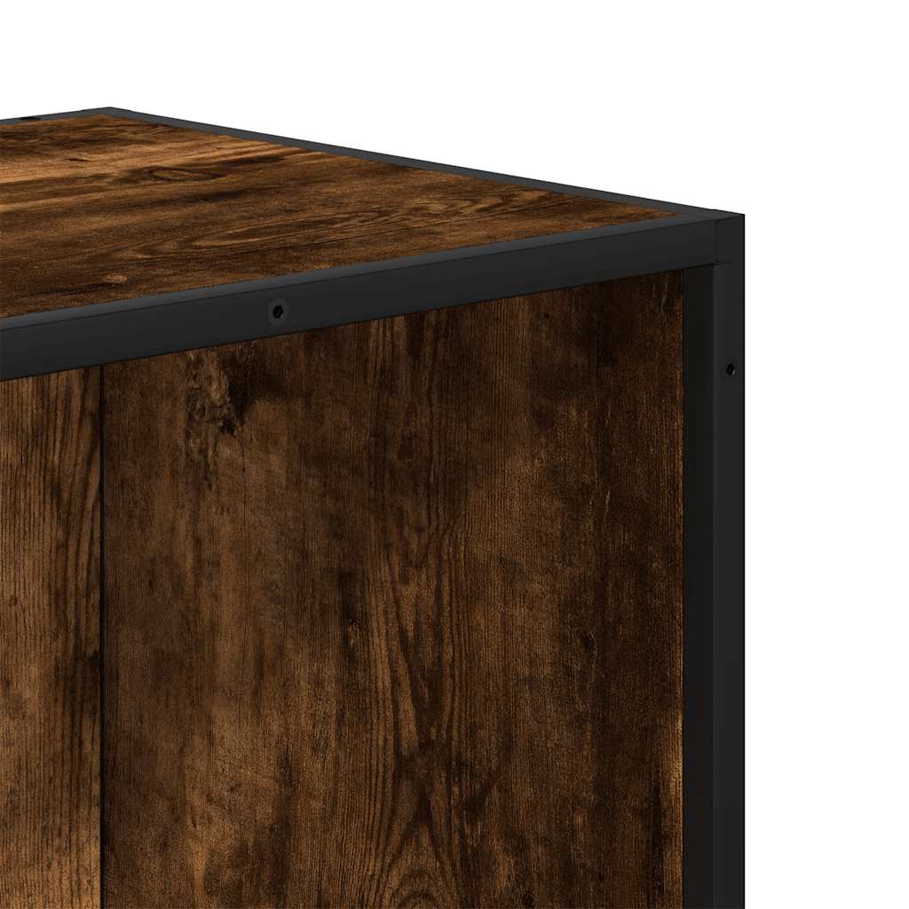 Book Cabinet Smoked Oak 40x35x76 cm Engineered Wood