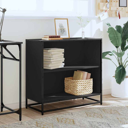 Book Cabinet Black 80.5x35x76 cm Engineered Wood