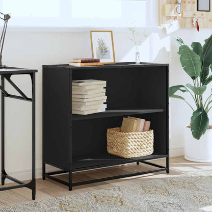 Book Cabinet Black 80.5x35x76 cm Engineered Wood