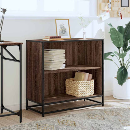 Book Cabinet Brown Oak 80.5x35x76 cm Engineered Wood