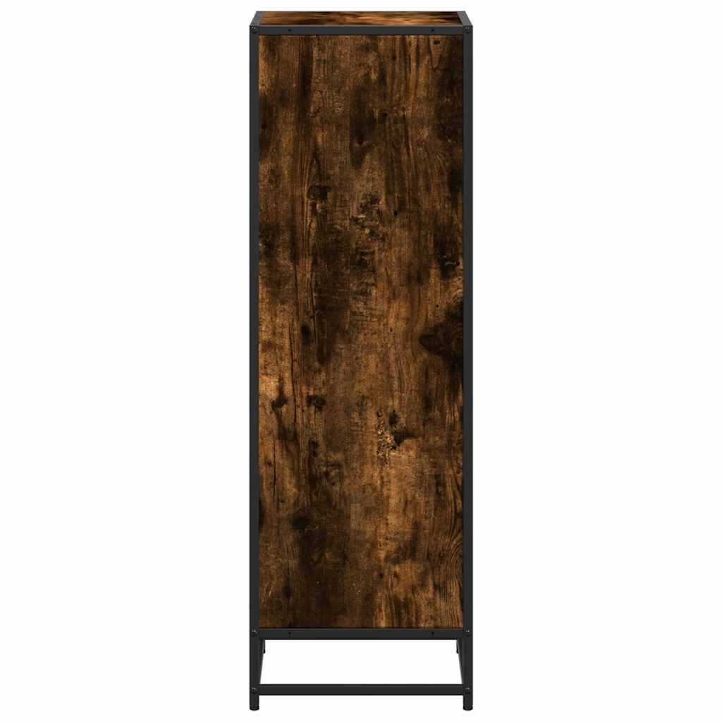 Book Cabinet Smoked Oak 40x35x107.5 cm Engineered Wood