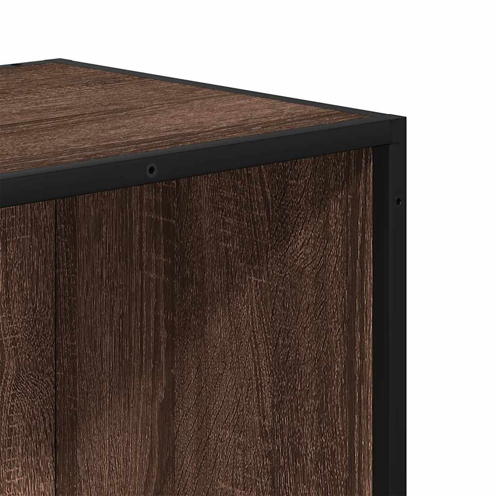 Book Cabinet Brown Oak 40x35x107.5 cm Engineered Wood