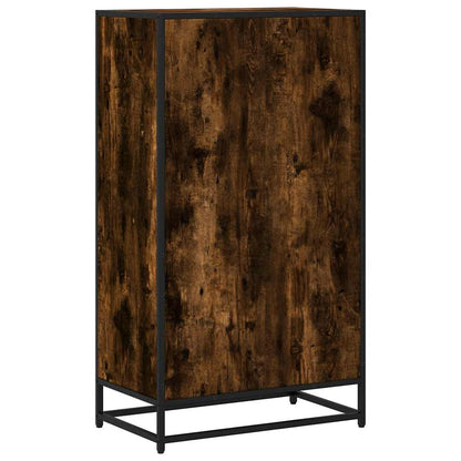 Book Cabinet Smoked Oak 60x35x107.5 cm Engineered Wood