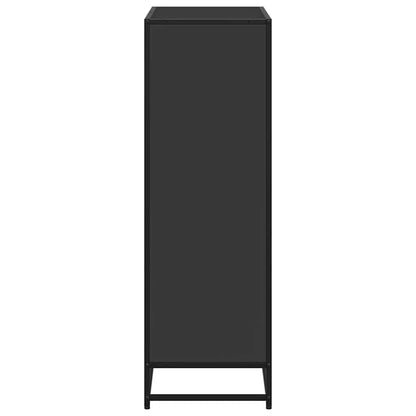 Book Cabinet Black 80.5x35x107.5 cm Engineered Wood