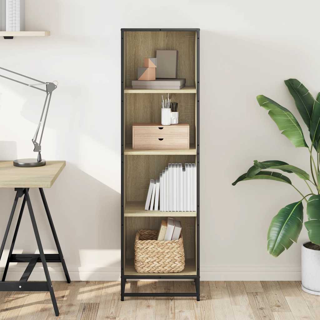 Book Cabinet Sonoma Oak 40x35x139 cm Engineered Wood
