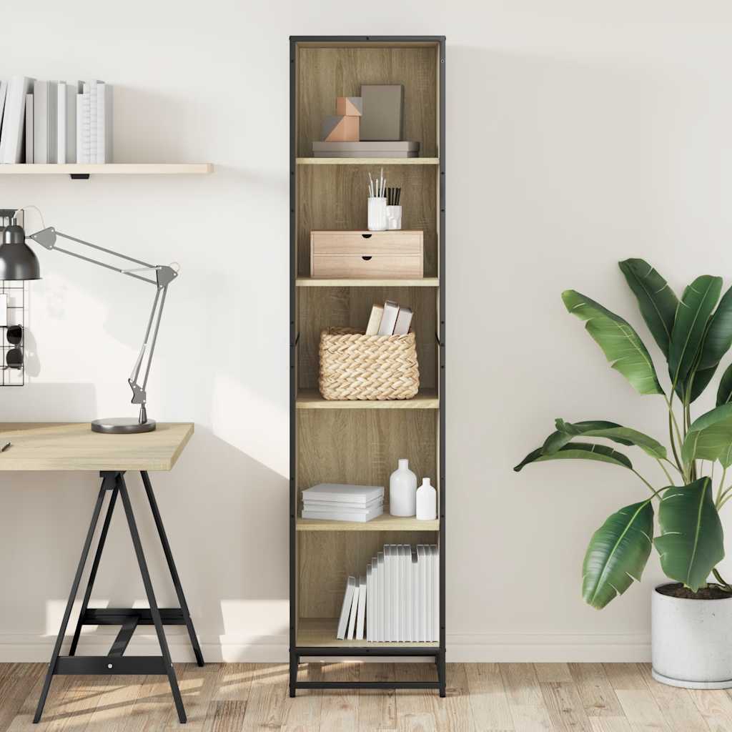 Book Cabinet Sonoma Oak 40x35x170.5 cm Engineered Wood