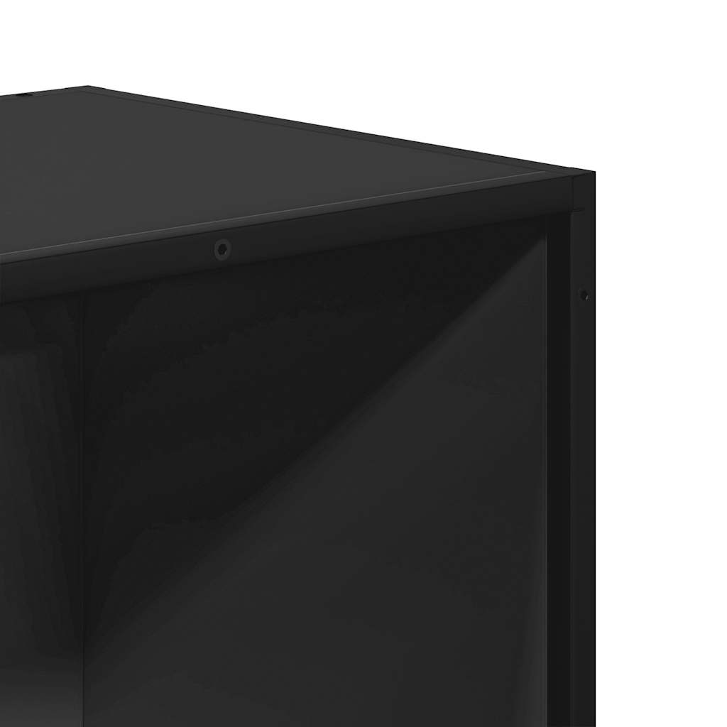 Book Cabinet Black 33.5x33x107.5 cm Engineered Wood