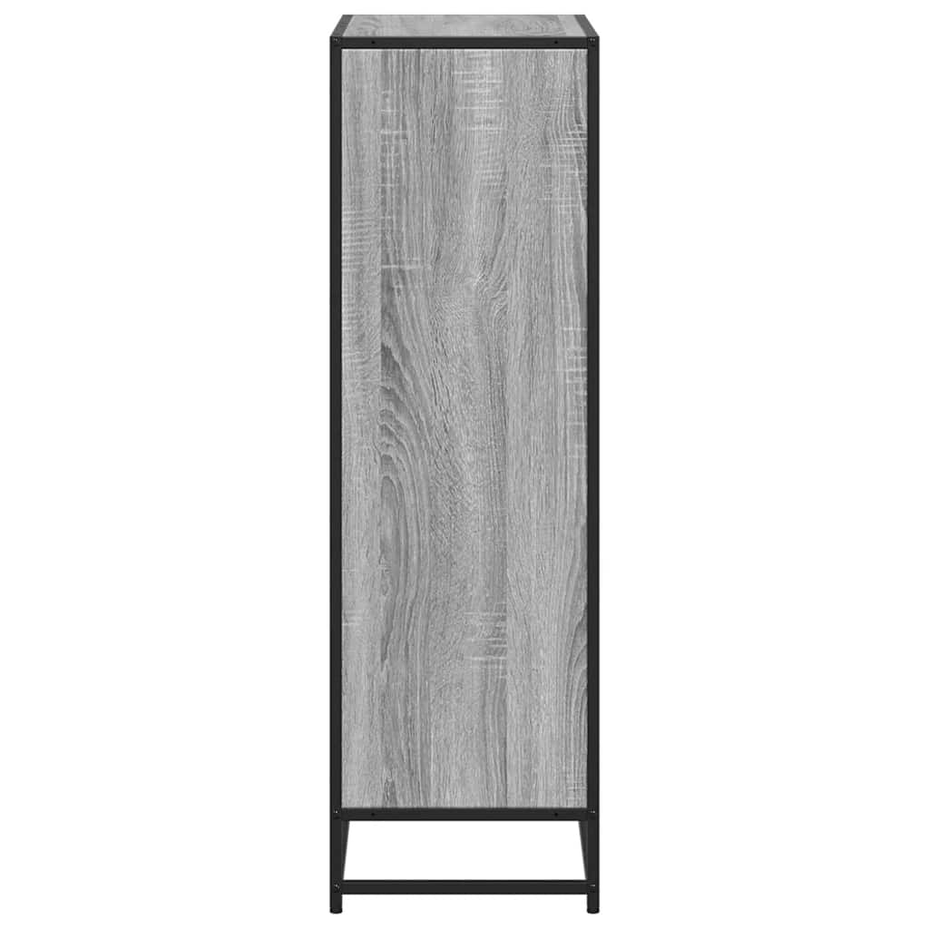 Book Cabinet Grey Sonoma 65.5x33x107.5 cm Engineered Wood