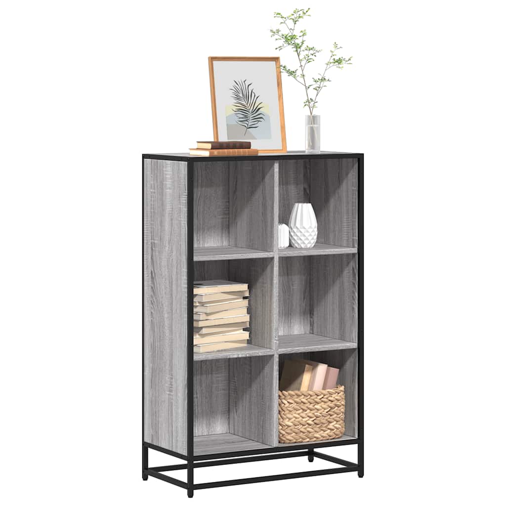 Book Cabinet Grey Sonoma 65.5x33x107.5 cm Engineered Wood