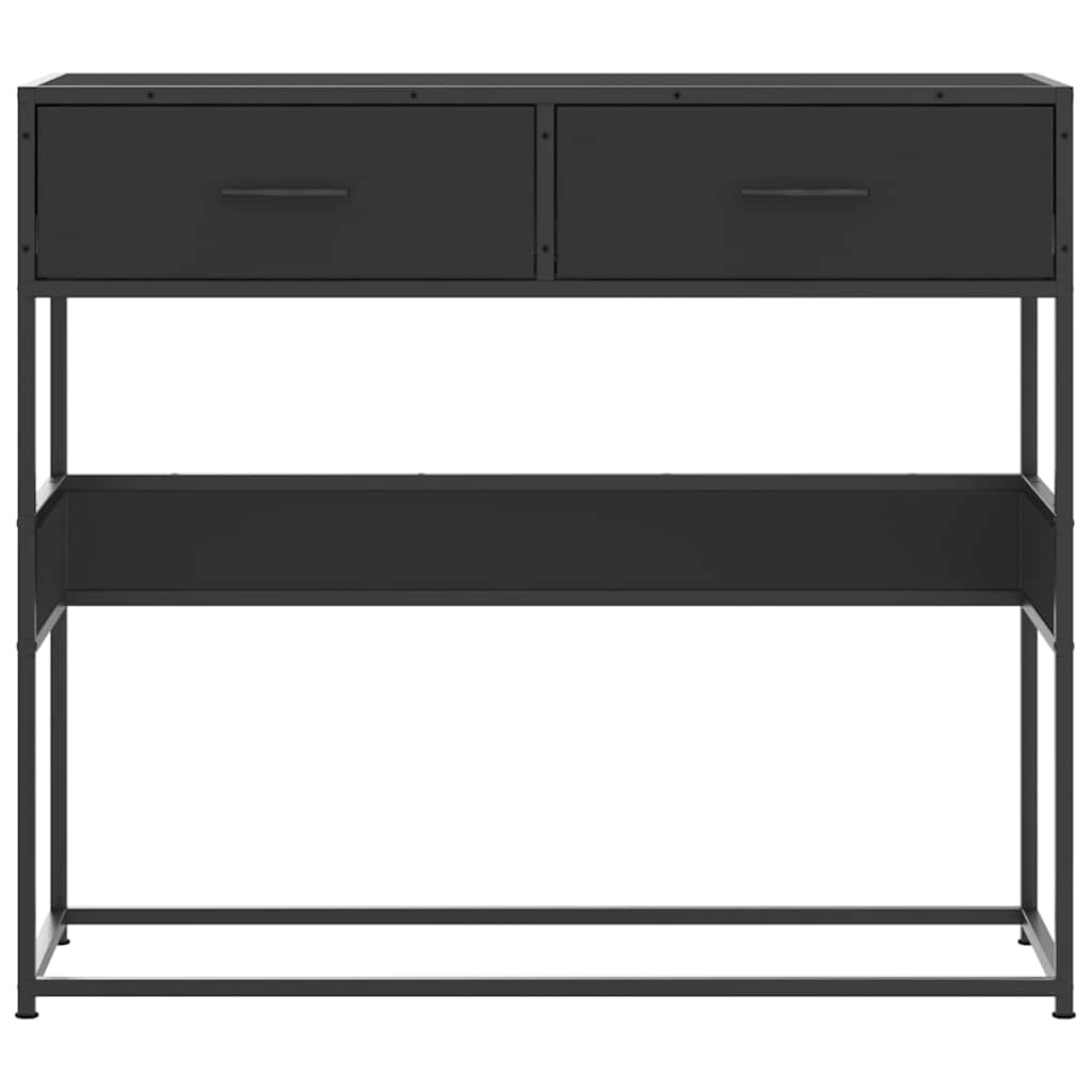 Console Table Black 90x35x80 cm Engineered Wood