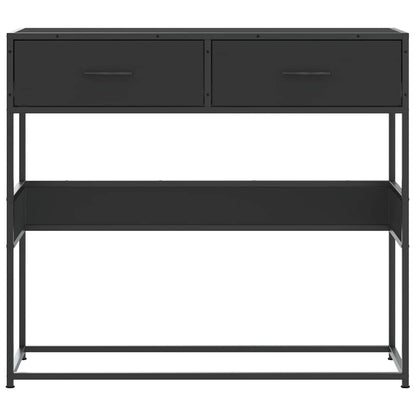 Console Table Black 90x35x80 cm Engineered Wood