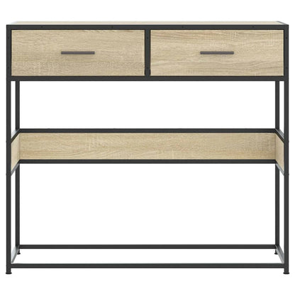 Console Table Sonoma Oak 90x35x80 cm Engineered Wood