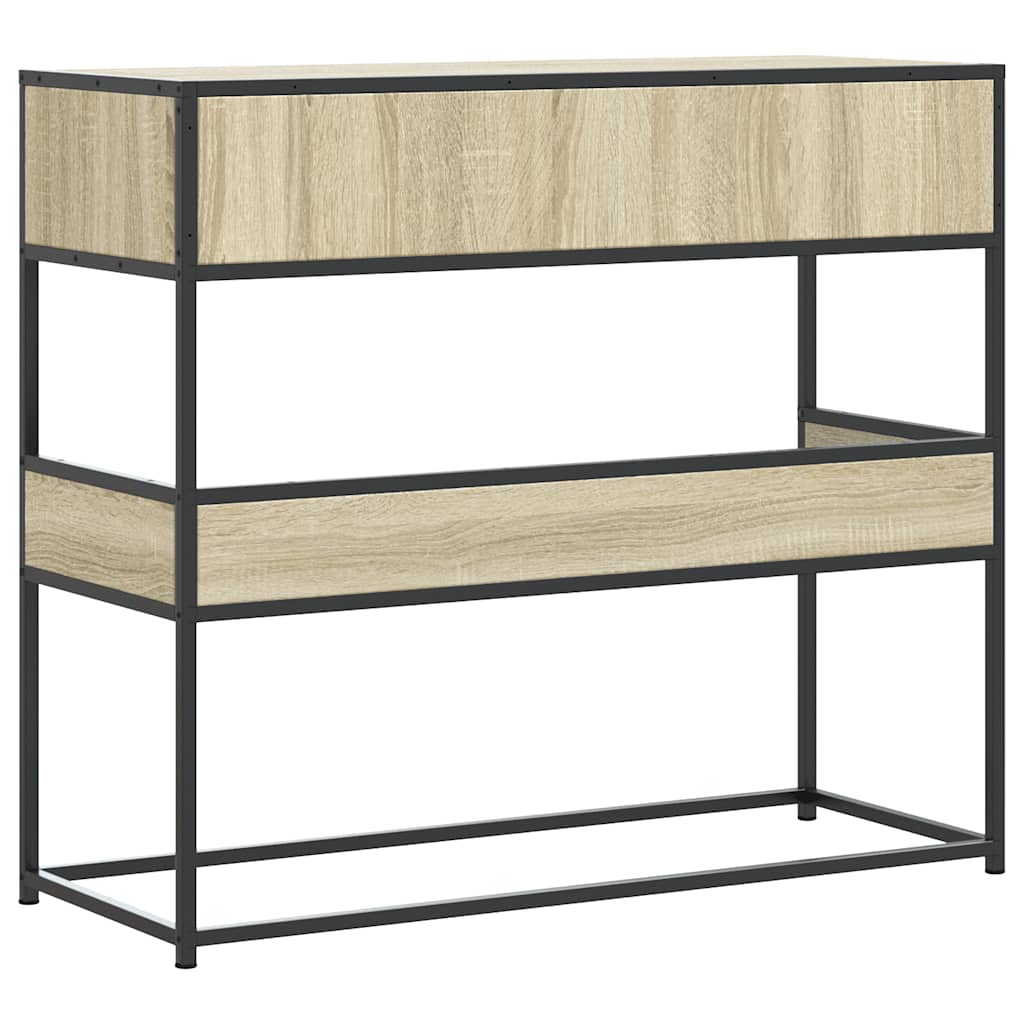 Console Table Sonoma Oak 90x35x80 cm Engineered Wood