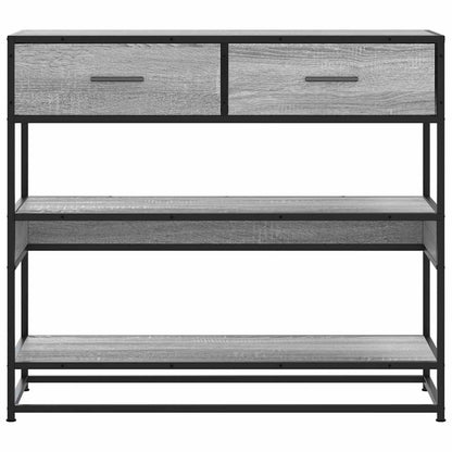Console Table Grey Sonoma 90x35x80 cm Engineered Wood