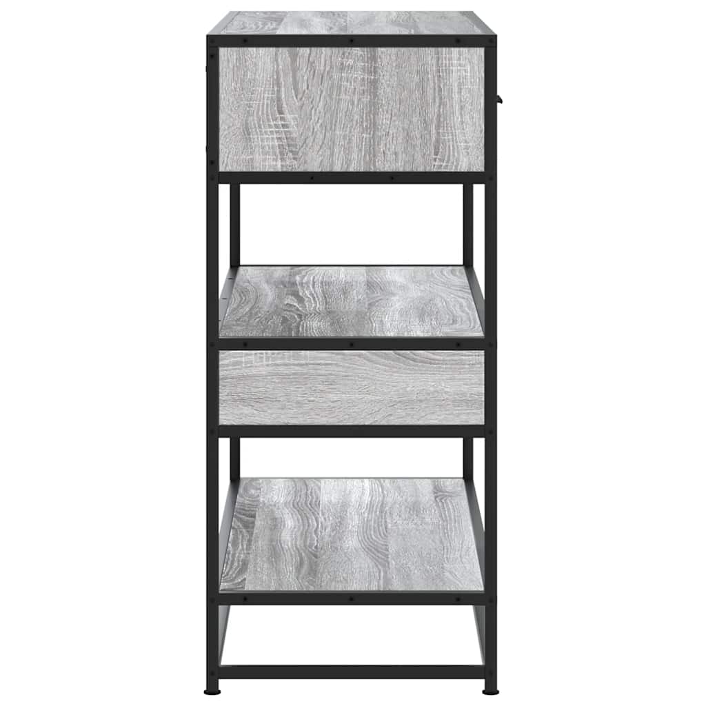 Console Table Grey Sonoma 90x35x80 cm Engineered Wood
