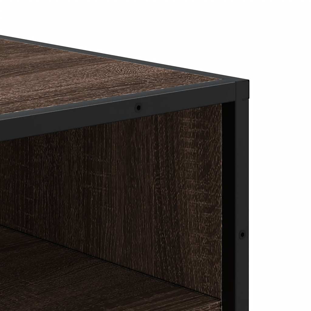 Shoe Rack Brown Oak 48x38x97.5 cm Engineered Wood