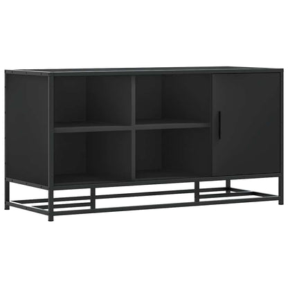 Shoe Bench Black 100x40x53,5 cm Engineered Wood and Metal
