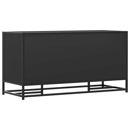 Shoe Bench Black 100x40x53,5 cm Engineered Wood and Metal