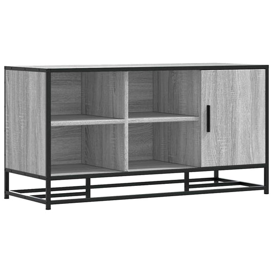 Shoe Bench Grey Sonoma 100x40x53.5 cm Engineered Wood and Metal