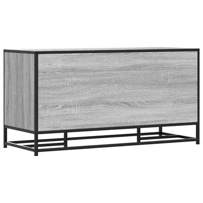Shoe Bench Grey Sonoma 100x40x53,5 cm Engineered Wood and Metal