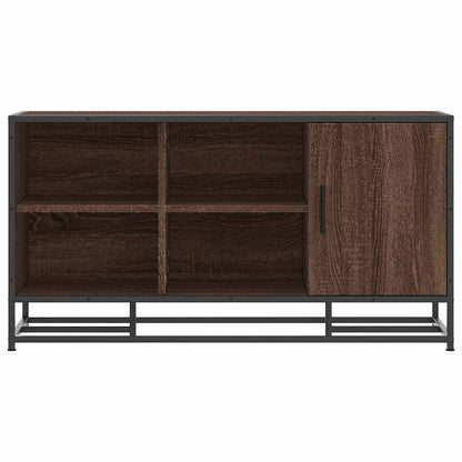 Shoe Bench Brown Oak 100x40x53,5 cm Engineered Wood and Metal