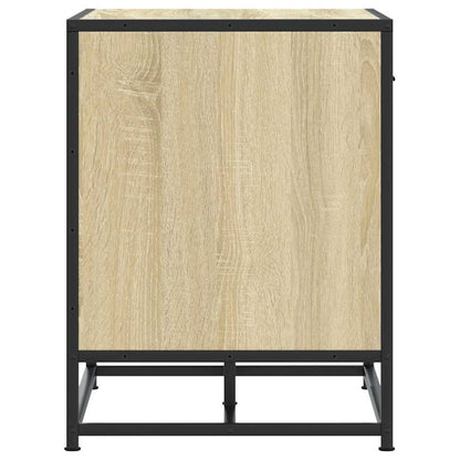 Shoe Bench Sonoma Oak 60x40x53.5 cm Engineered Wood and Metal