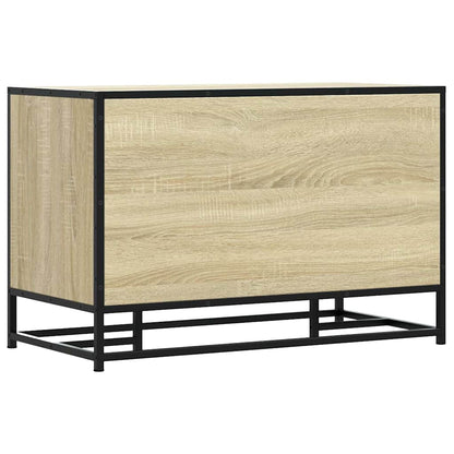 Shoe Bench Sonoma Oak 80x40x53.5 cm Engineered Wood and Metal