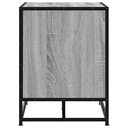 Shoe Bench Grey Sonoma 84x40x53.5 cm Engineered Wood and Metal