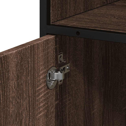 Bathroom Cabinet Brown Oak 35x37,5x100 cm Engineered Wood