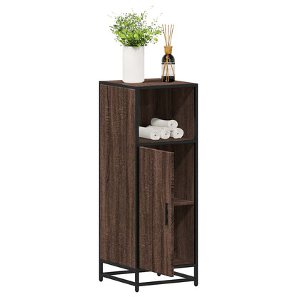 Bathroom Cabinet Brown Oak 35x37,5x100 cm Engineered Wood