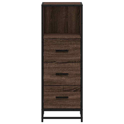 Bathroom Cabinet Brown Oak 35x37,5x100 cm Engineered Wood
