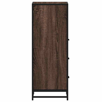 Bathroom Cabinet Brown Oak 35x37,5x100 cm Engineered Wood