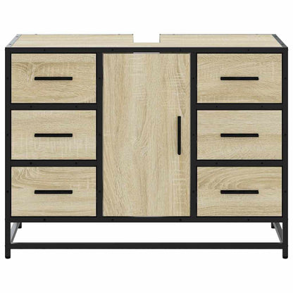 Bathroom Sink Cabinet Sonoma Oak 80x33x60 cm Engineered Wood