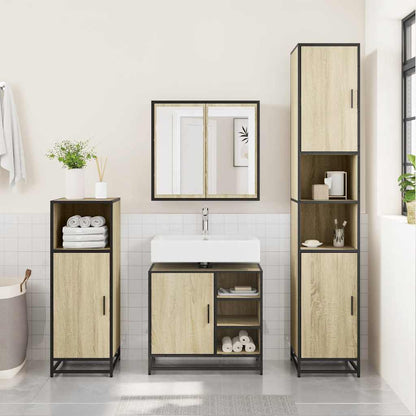 Bathroom Sink Cabinet Sonoma Oak 65x33x60 cm Engineered Wood