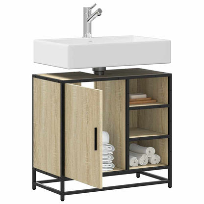 Bathroom Sink Cabinet Sonoma Oak 65x33x60 cm Engineered Wood