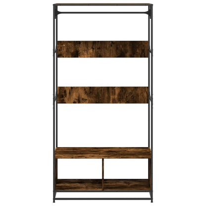 Wardrobe Smoked Oak 90x50x180 cm Engineered Wood