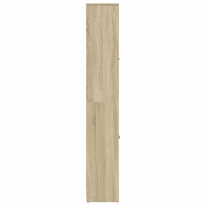 Bathroom Cabinet Sonoma Oak 30x30x183,5 cm Engineered Wood