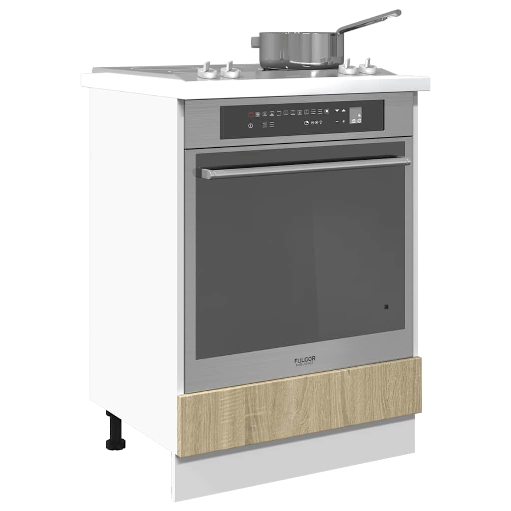 Oven Cabinet Sonoma Oak 60x46x81,5 cm Engineered Wood
