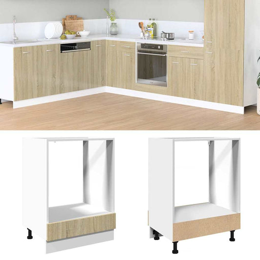 Oven Cabinet Sonoma Oak 60x46x81,5 cm Engineered Wood
