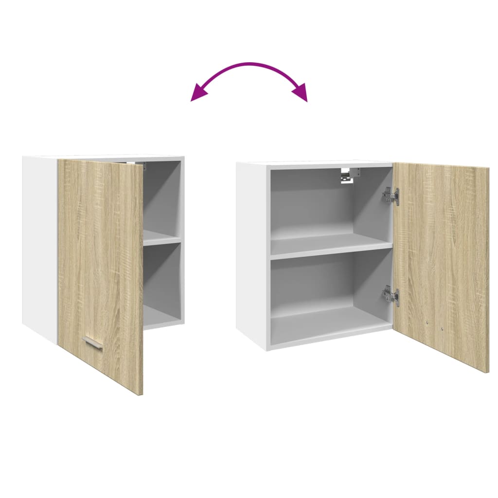 Wall Mounted Cabinet Lyon Sonoma Oak 50x31x60 cm Engineered Wood