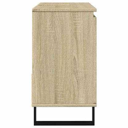 Bathroom Cabinet Sonoma Oak 65x33x60 cm Engineered Wood