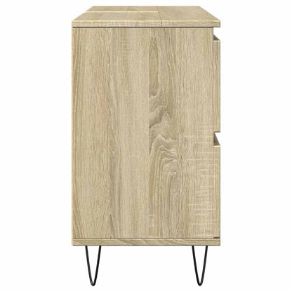Bathroom Cabinet Sonoma Oak 80x33x60 cm Engineered Wood