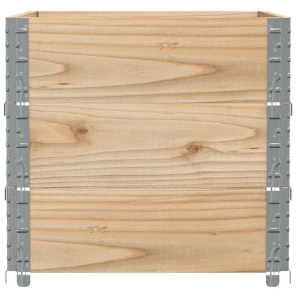 Pallet Collars 3 pcs 80x60 cm Solid Wood Pine