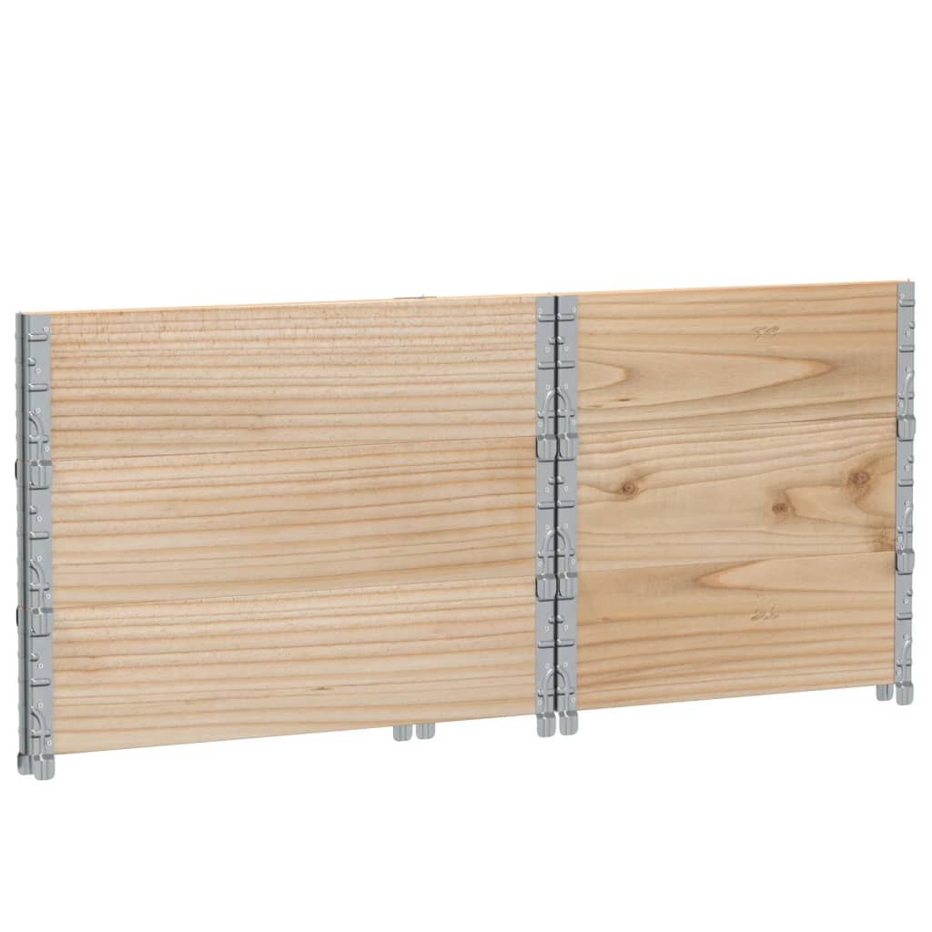 Pallet Collars 3 pcs 80x60 cm Solid Wood Pine